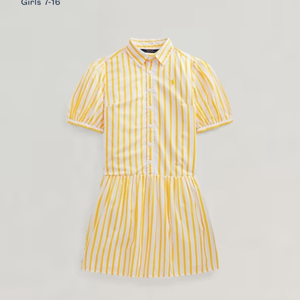 Polo Ralph Lauren Striped Cotton Poplin Shirtdress size 10
